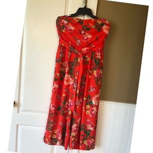 NWOT Floral Pants Romper W Pockets